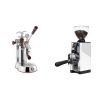 La Pavoni Esperto Abile + Eureka Mignon Libra 65 All Purpose, CR white