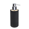 Dávkovač mydla XANTI 0,3l 7,8x20,2x6cm plastový, ČER/bambus