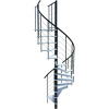 Minka STAIRS Kombinované točité schodisko Venezia Smart biela/čierna pr. 140 cm