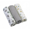 BabyOno Plienky mušelínové Super soft Šedá 3 ks