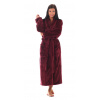 Dámský župan Lilly extra 2120 3651 vínový vel.S - Vestis (Župan se šálovým límcem)