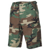 MFH kraťasy US BDU, rip-stop - WOODLAND US STONEWASHED, L (pás 93-100 cm)