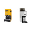 Gaggia Classic E24, yellow + Lelit Steve PM20, brushed stainless steel