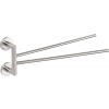 Sapho X-STEEL otočný držiak na uteráky dvojitý 420mm, brúsená nerez SPH XS405