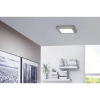 LED stropné svietidlo Eglo Crosslink RGB CCT 15,6 W 2000 lm 2700-6500 K 225x225 mm matný nikel