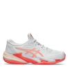 Asics Court Ff 3 Clay Tennis Shoes Womens White/Sun Coral 7.5 (41.5)