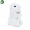 Rappa Plyšový králik biely stojaci 18 cm ECO-FRIENDLY