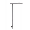 LED stojaca lampa Cressida, pre upevnenie na stôl, stmievateľná, strieborná