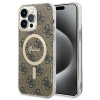 Guess IML 4G MagSafe GUHMP15LH4STW iPhone 15 Pro Hnedá
