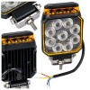 LED cúvacie svetlo + výstražný maják stroboskop oranžový, homologácia R10 R65 R148