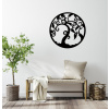 drevo zivota Drevený obraz na stenu INNOGEN Farebný vzor: Čierna, Priemer: 40