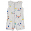 CARTERS CARTER'S Overal letný Grey Boats chlapec 9m