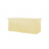 TENTino Elastický poťah SKIRTING na skladací stôl 180-183x76 cm VIAC FARIEB Farba obrusu: KRÉMOVÁ / IVORY