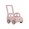 Chodítko auto drevené Pink