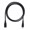 Predlžovací kábel USB Typ C Power Delivery samec USB Typ C samica 2 m čierny