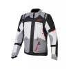 Bunda ANDES V4 DRYSTAR, ALPINESTARS (tmavo šedá/svetlo šedá/čierna/červená) 2026 2XL