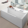 VILLEROY & BOCH Squaro Edge 12 pravouhlá vaňa z materiálu Quaryl, odtok v strede, 1600 x 750 x 450 mm, biela alpská, UBQ160SQE2DV-01