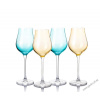 Farebné poháre na prosecco 250 ml MIX (2+2 ks) (B.Bohemian DION color)