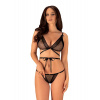 Elegantný set Bowessa set - Obsessive S/M černá