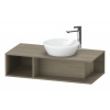 DURAVIT D-Neo závesná skrinka pod umývadlo na dosku Compact, 1 otvorená priehrada vľavo, 1000 x 480 x 260 mm, dub Terra, DE493903535