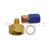 redukce na láhev R134a + adaptér rychlospojky R134a LP AC 2059