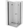 Mexen Lima Duo sprchovací kút 80 x 80 cm, 6mm číre sklo-čierny profil, 856-080-080-70-00-02