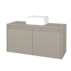 Dreja Skrinka pod umývadlo VISIT SZD2 100 (umývadlo Gladi) - M05 Béžová mat / Úchytka T34 - nerez / M05 Béžová mat / Stred