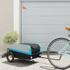 vidaXL Vozík za bicykel, čierno modrý 30 kg, železo 94037