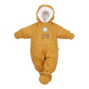 Detská zimná kombinéza pre batoľatá 2v1 New Baby horčicová