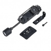 Svietidlo na helmu Sidewinder Stalk® Streamlight®, ARC klip/montáž na suchý zips – Čierna
