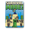 FARO Fleece deka Minecraft Survival mode Polyester, 100/140 cm
