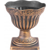 Kvetináč Strend Pro Antik, s podstavcom, 30x30 cm, zlatý, metalický efekt