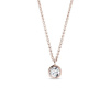 Bezel prívesok z ružového zlata s diamantom KLENOTA K0601014