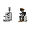Rocket Espresso Porta Via + Eureka Mignon Single Dose PRO, Chrome & Oak