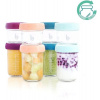 Babymoov Sklenené misky s viečkami Multiset 4x 120ml + 4x 240ml