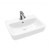 Villeroy & Boch O.novo Umývadlo na dosku, 60x46 cm, s prepadom, otvor na batériu, alpská biela 4A416G01