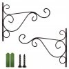 Držiak na kvetináč - 2 ks Metal Hanging Basket na závode Hák (Držiak na kvetináč - 2 ks Metal Hanging Basket na závode Hák)