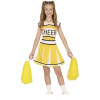KOSTÝM ŽLTÁ CHEERLEADERKA TANEČNICA ŠPORTOVÝ KOSTÝM KARNEVAL 116