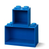 LEGO Brick závesné police, set 2 ks modrá