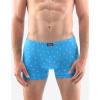 Pánské boxerky s kratší nohavičkou GINO 73114P azurová bílá S/M