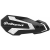 POLISPORT chrániče páčok MX FLOW 8308200001 s montážnou sadou čierna/biela