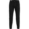 Jack and Jones Slim Stretch Cuffed Cargo Pants Black 32W R