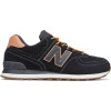New Balance ML574XAB čierna,oranžová,biela Pánska voľnočasová obuv 8.5