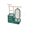 Zelená šperkovnica so zrkadlom, PD60ZIE