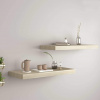 vidaXL Plávajúce nástenné police 2 ks, dubové 60x23,5x3,8 cm, MDF