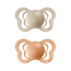 BIBS Supreme symetrické cumlíky Vanilla/Peach - 2