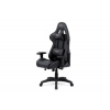 Autronic KA-F03 BK - Kancelárska stolička hojdací mech., čierna koženka, plast. kríž