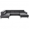 Stylife SEDACIA SÚPRAVA, textil, grafitová - Sedačky - 00230001585M