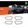 Nerez rámčeky okolo vnútorných kľučiek dverí Renault Captur II