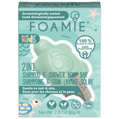 Foamie 2in1 Shower Body Bar for Kids Mango & Coconut - Tuhá sprchová péče 2V1 pro děti 80 g